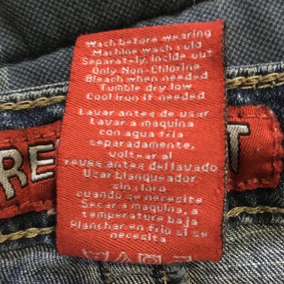 Red Rivet Jeans Size 5 Junior - Picture 5 of 7